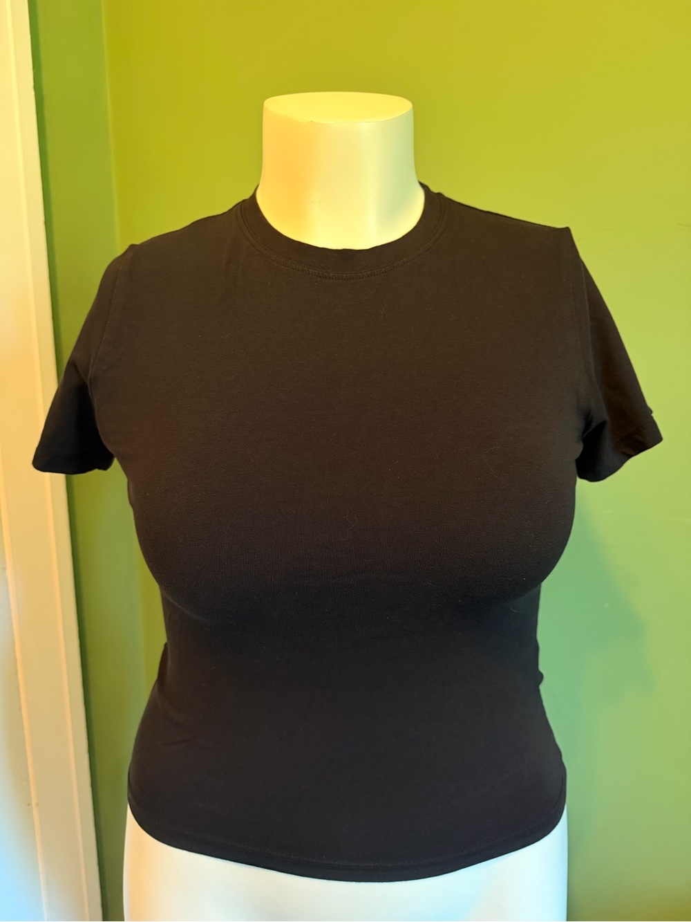 Classic Women's Black Crewneck Tee